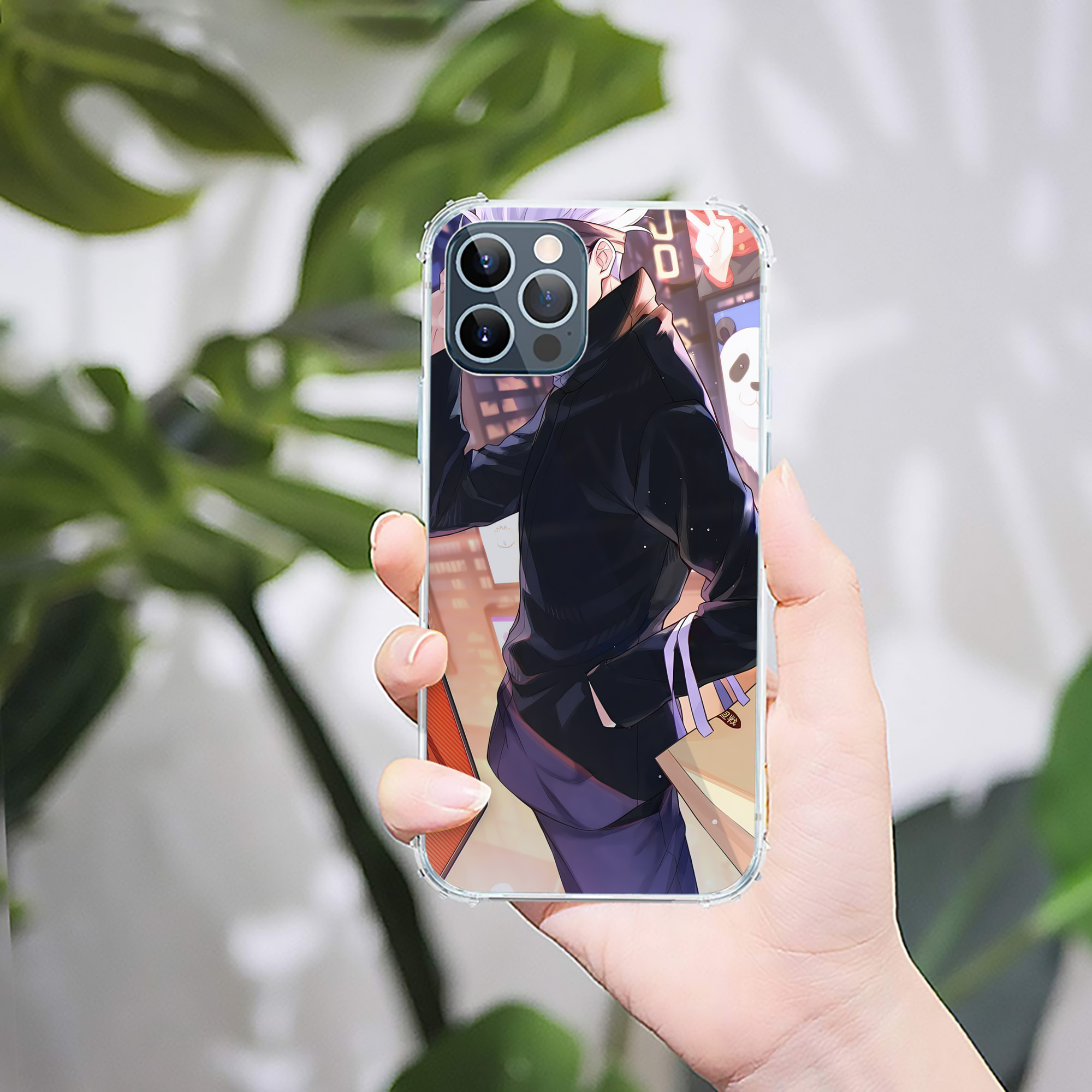 （画像用） 呪術廻戦 Jujutsu Kaisen 【iPhone 12シリーズ対応】透明スマホケース（クリアソフトケース）